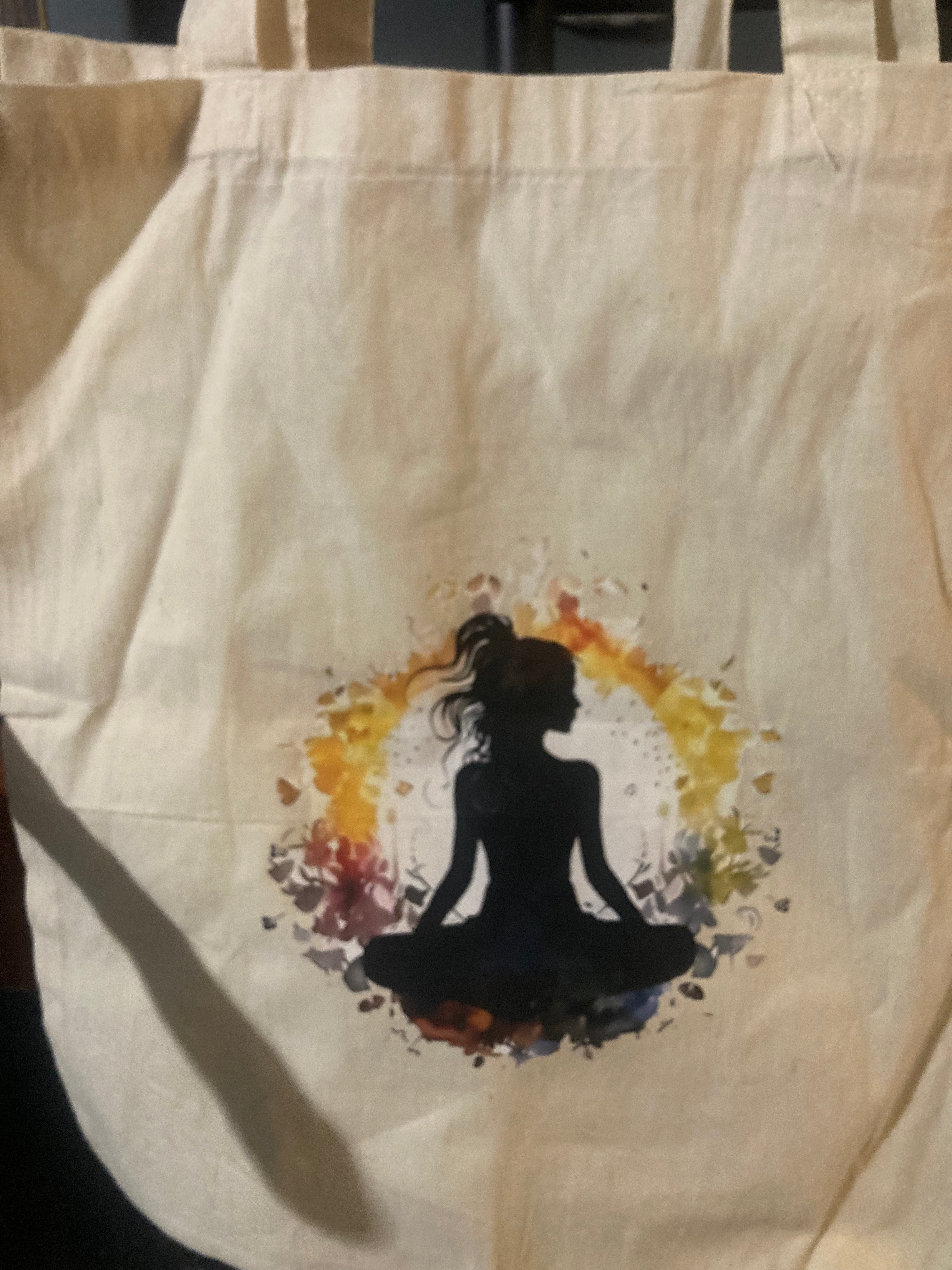 Tote bag yoga style